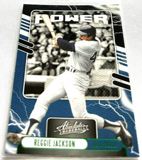2021 Panini Absolute Baseball Reggie Jackson Yankees Power Green Foil #PO-13