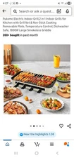 Pukomc Electric Indoor Grill,2 in 1 Indoor Grills 