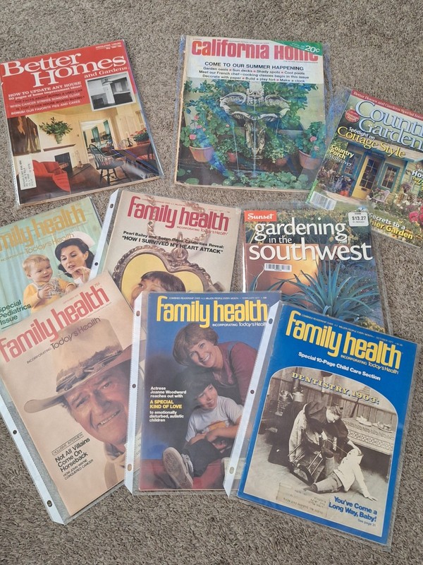 Better Homes & Gardens, California Home, Country Gardens Illustrated Magazines