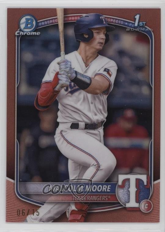 2025 Bowman Chrome Prospects Rose Gold Refractor 6/15 Malcolm Moore #BCP-129