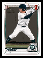 2020 1st Bowman Draft Kaden Polcovich  Seattle Mariners #BD-18 Centered Mint