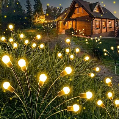 Garden Lights-new Upgraded Solar Powered Lights Outdoor Waterproof Vibran Garden