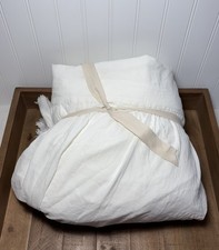 Pottery Barn Ruffle Cotton Bed Skirt  Full