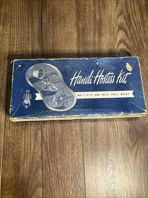 Vtg Bonley Handi Hostess Kit Waf-l-ette Patty Shell Molds USA Cast Aluminum