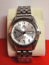 ORIENT TRI-STAR AUTOMATIC WATCH SILVER ARABIC DIAL SAB0D005S8 - HARD TO FIND