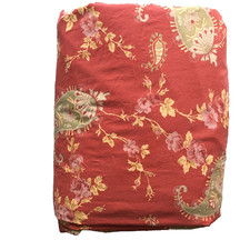 Pottery Barn Duvet Cover Full/Queen Floral Cotton Buttons Ties Classic Luxury