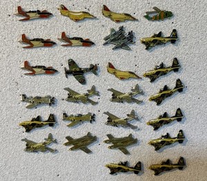 Vintage US Military Aircraft War Plane Lapel Hat Full Color Pin Lot