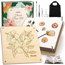 Flower Press Kit, Craft Kits 11"x11" 10 Layers Wooden 11" x 11" 10 Layers