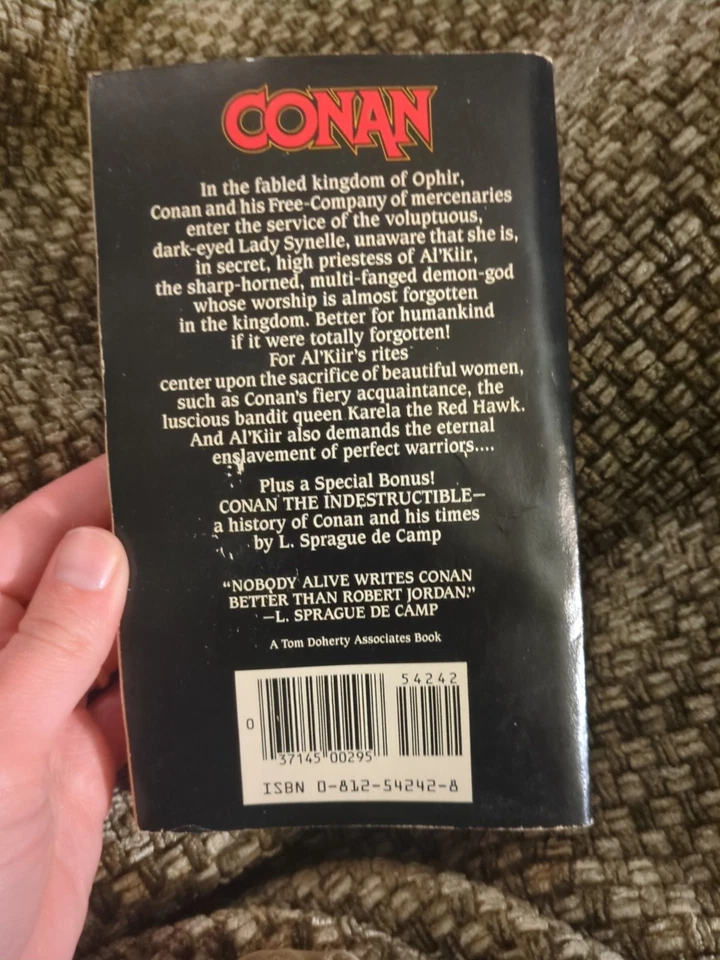 Conan the Triumphant 1985 Paperback, TOR Foto 2 de 4