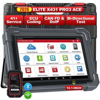 LAUNCH X431 PRO3 ACE KFZ OBD Diagnosegerät ALL System Coding mit CAN FD DOIP FCA