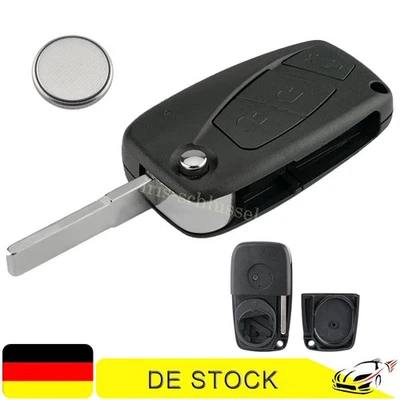 3 Tasten Klapp Schlüssel Gehäuse für Fiat Panda Punto Ducato Bravo Stilo Qubo