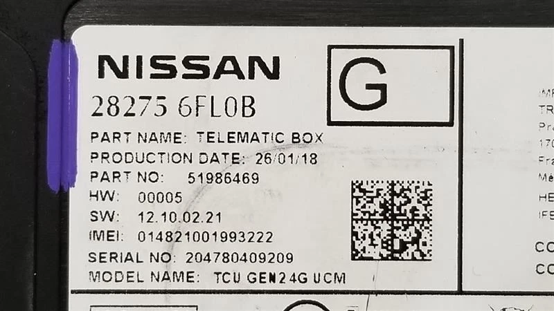 MÓDULO PUERTA DE ENLACE COMUNICACIÓN NISSAN TITAN XD 18 282756FL0B Foto 3 de 4