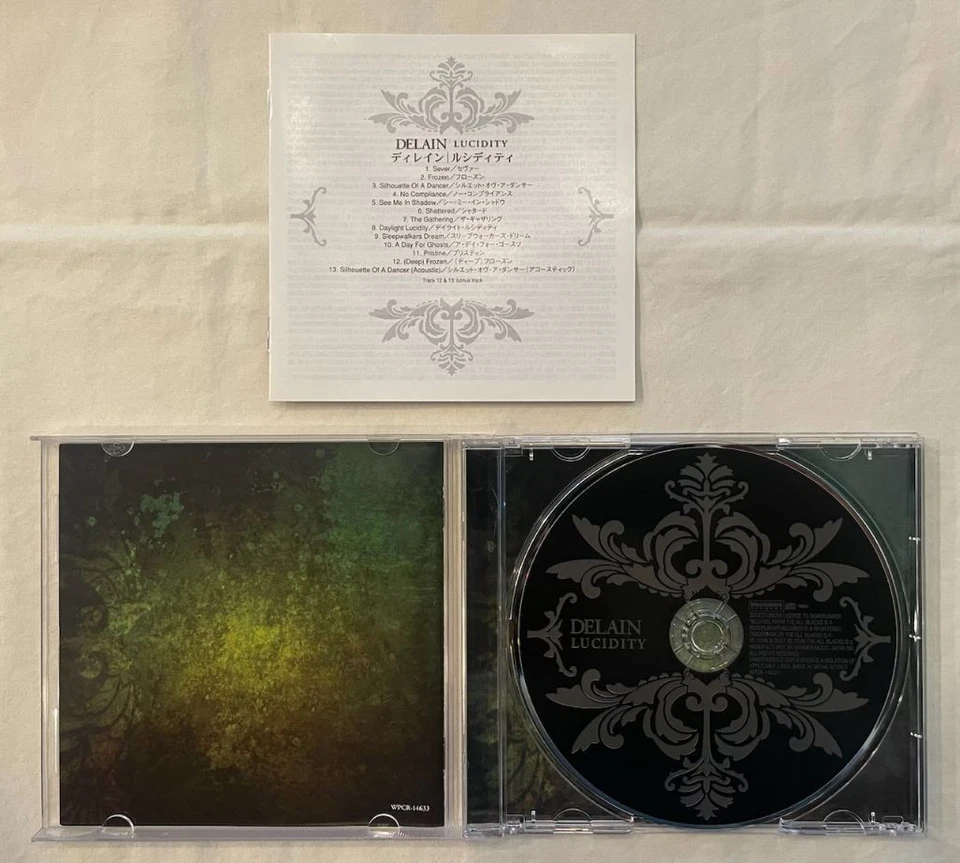 Delain - Lucidity + 2 Bonus Trks (Japan CD w/OBI) WPCR-14633 Within Temptation Foto 3 de 3