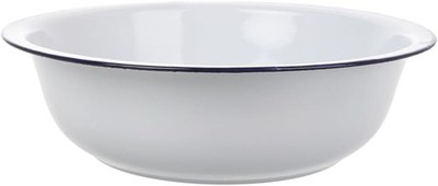 Hemobllo 34 Cm Große Emaille-Schüssel Große Emaille-Rührschüssel Weißes -Supp