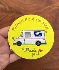 Mail pick up magnet, mailbox flag replacement