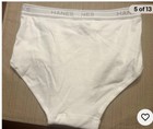 2 Vintage 1990's  Hanes  classic white brief Men’s Large  🩲 Customizable Anyway — photo 7
