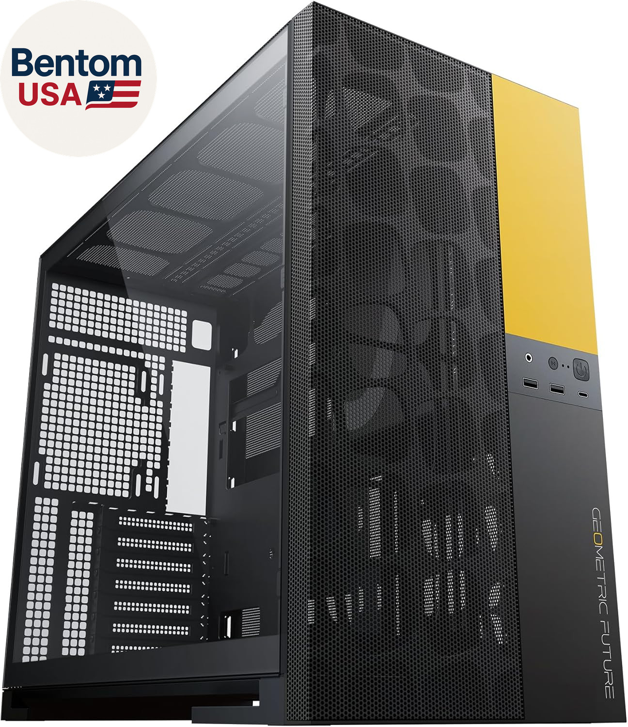 M5 Vent Mesh Front Panel Tempered Glass Mid Tower, E-ATX/ATX