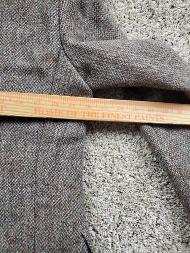 Blazer de tweed vintage Lands End Harris para hombre 38R lana hecho en Escocia años 80 - Imagen 14 de 17