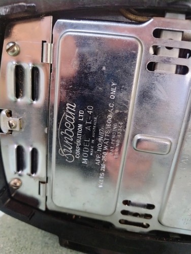 Vintage Sunbeam Radiant Toaster AT40 - Parts Or Repairs - Bild 8 von 8