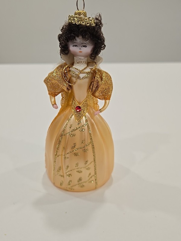 vintage de carlini Glass ornament. Victorian Women