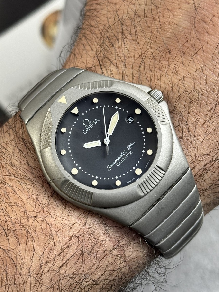 80's Omega Seamaster Recife 120 m diver 396.098 quartz oxidised