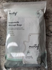 Motif Breastmilk Storage Bags, 8 Ounces, 100 Count, BPA Free, New