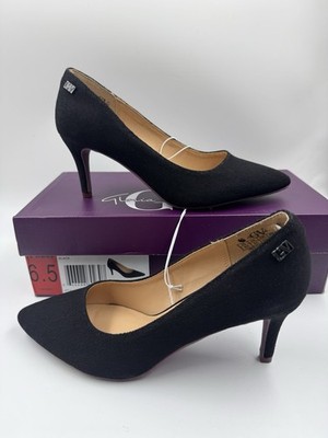New Gloria Vanderbilt Women's Marilyn Pumps Black Closed Toe Heels Sz 6.5 Shoes