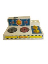 Vintage Fisher PRICE Fun with Food Kitchen Stove Cook Top Made in USA