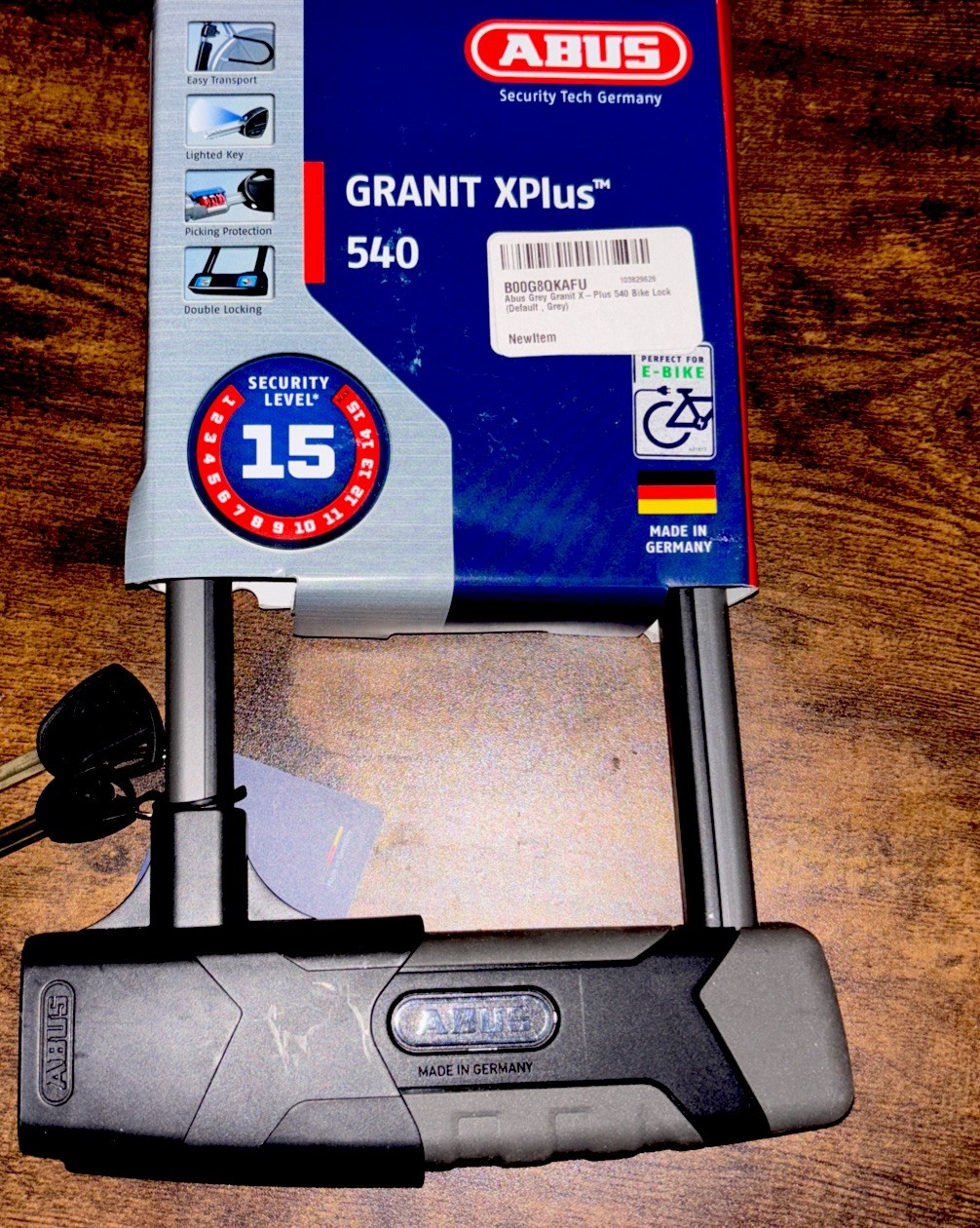 Abus Granit XPlus 540 U-Lock Key - 160x230mm - Black 69076