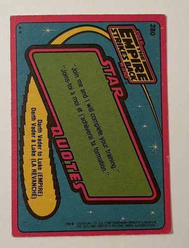 1980 O-Pee-Chee Star Wars: Das Imperium schlägt zurück - #280 Stormtrooper Sehr guter Zustand - Bild 2 von 6