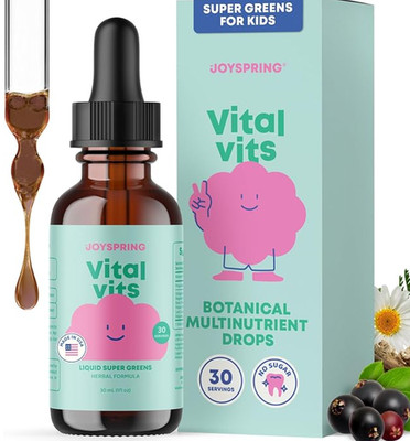 JoySpring Vital Vits - Kids Liquid Multivitamin - 1 fl oz (30 Servings) | Herbal