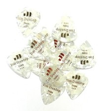 Dunlop Guitar Picks 12 Picks Celluloid White Pearl Thin