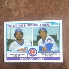 Topps 1983 Chicago Cubs Team Checklist Batting & Pitching Leaders #51 MLB