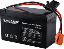 12V 9.5AH Replacement Battery for Ride-On Toys with RED 2-PIN Connector ONLY, 5.