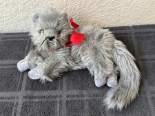 Ty Beanie Baby BEANI the Grey Cat 8" NEW MINT with Tag Plush Stuffed Animal Toy