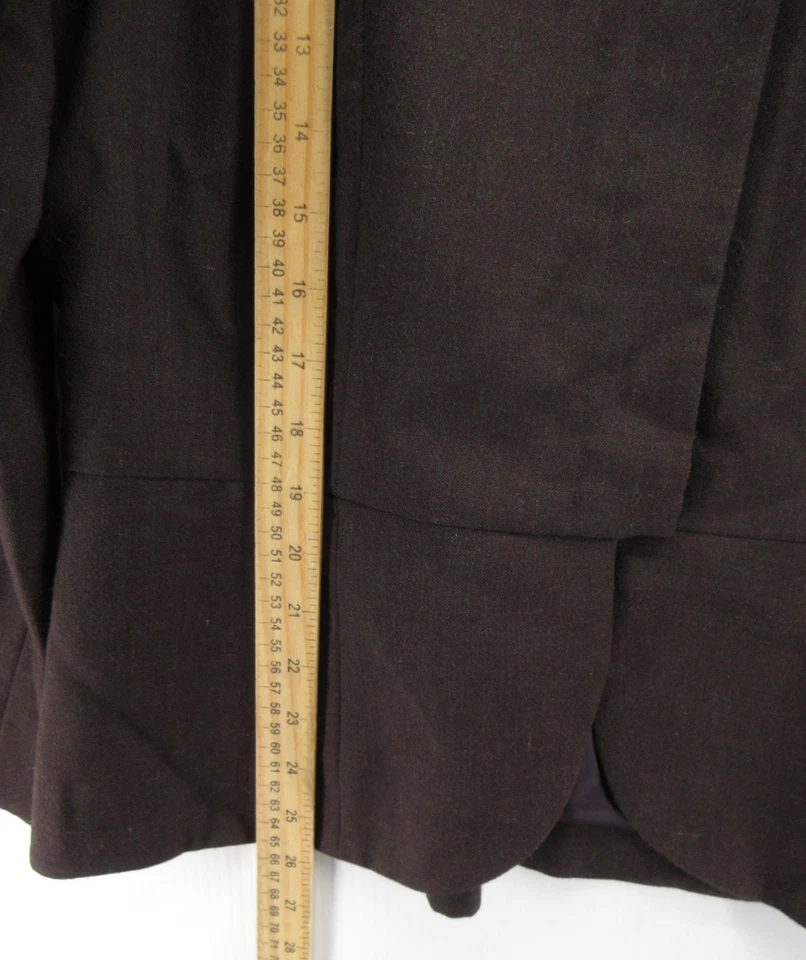 Peruvian Connection Blazer Women 16 Brown Baby Alpaca Wool Shawl Jacket USA - Image 3 of 4