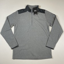 Under Armour Sweatshirt Men  s Small Gray Coldgear Infrared 1/4 Zip NEW