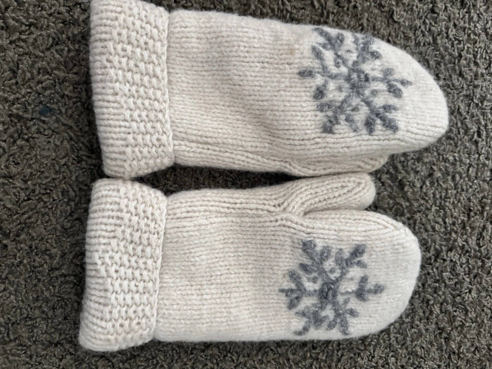 Wool Sweater Mittens Upcycled Lined With Fleece Adult S/M