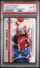 2003 Upper Deck Lebron James Phenomenal Beginning #6 RC PSA 8 NM-MT HoF Mint New