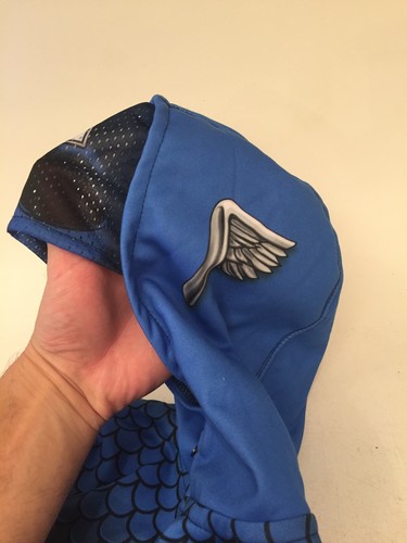 MARVEL--CAPTAIN AMERICA ZIPPERED HOODIE MASK --BOYS SZ 6/7 Fast Shipping - Picture 4 of 6