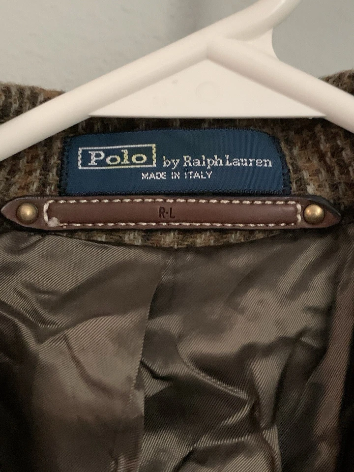 POLO регби шерсти Ralph Lauren - Италии Glen клетку гончая Sport пальто 42 L - новый с Ярлыками - Изображение 3 из 4