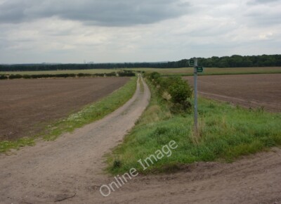 Photo 6x4 Track across open countryside Worksop There is a large tract of c2010