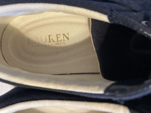 Ralph Lauren Janson II Canvas Sneakers Blue Womens Size 9 - Picture 3 of 5