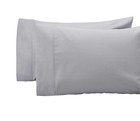 Cotton Sateen Silver Pillowcases