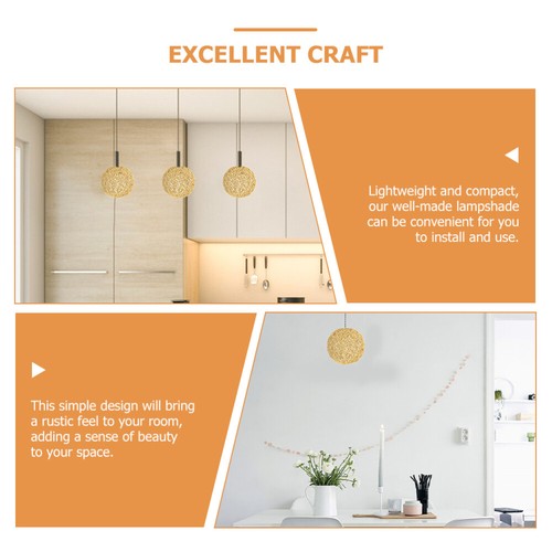 Hanging Lamp Light Fixture Simple Design Lampshade Pendant Shades - Picture 8 of 11