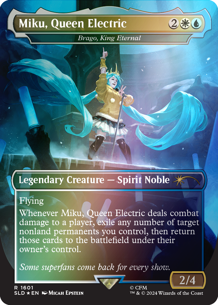 Miku, Queen Electric R Foil #1601 | Hatsune Miku: Winter Diva SLD