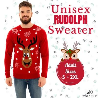 STYLE IT UP Mens Womens Ladies Adults Novelty Christmas Xmas Jumper Sweater Fun Festive Gift