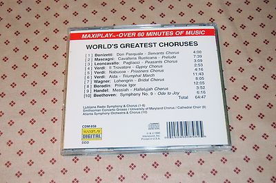 【中古】 World’s Greatest Choruses World’sGreatestChoruses Various, The World's Greatest Choruses, (LP, Comp), NM or M
