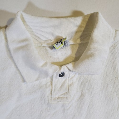 WEK Enterprises White Blank VTG 80s 90s Size 2 Polo Golf Tennis Sports Shirt Top - Picture 8 of 16