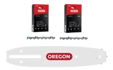 8" Bar & 2 Chains, Earthwise CCS30008 CPS40108, Oregon 080SDEA041 / 91VXL033G(2)